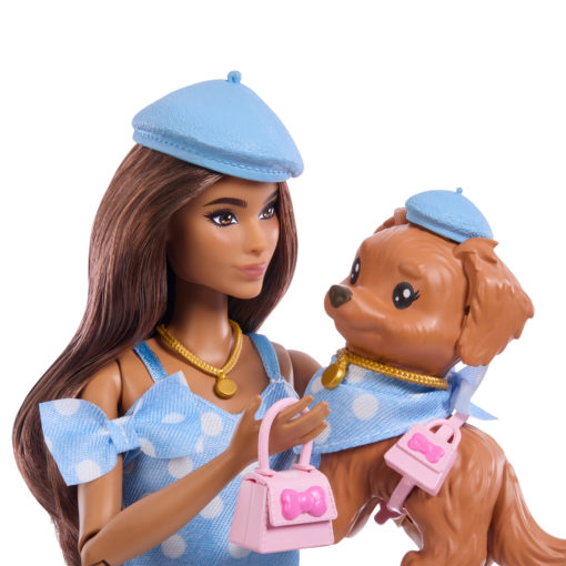 Barbie Twinning looks polka