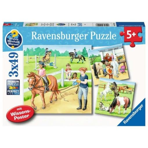 Palapeli hevostalli Ravensburger 49 x 3 palaa