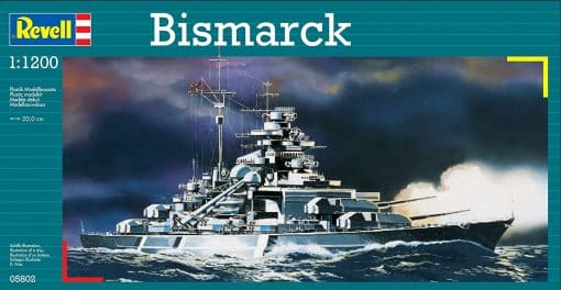 Revell sotalaiva Bismarck koottava pienoismalli - Image 3