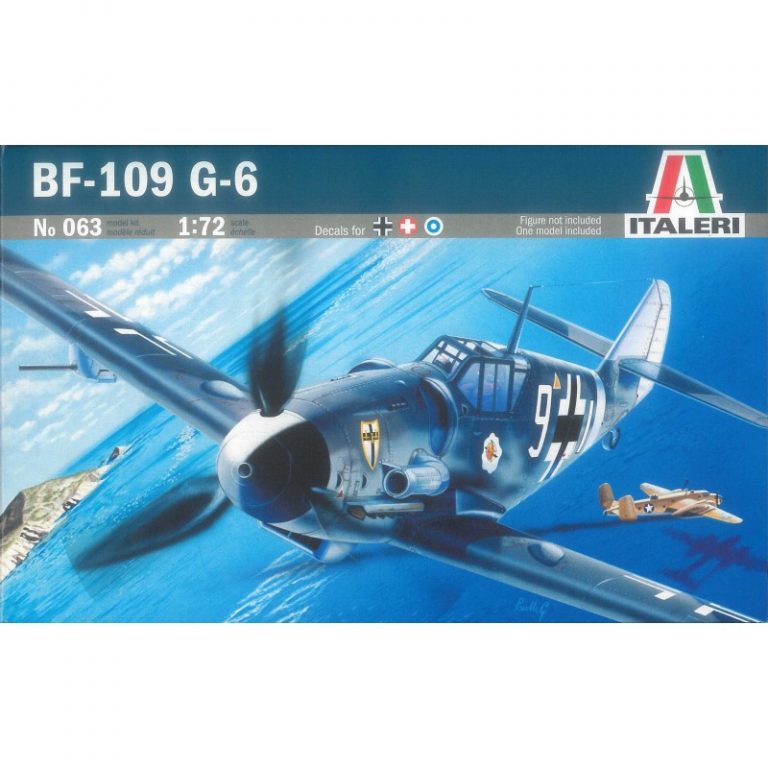 Italeri Messerschmitt Bf-109 G-6 0063 koottava pienoismalli - Image 2