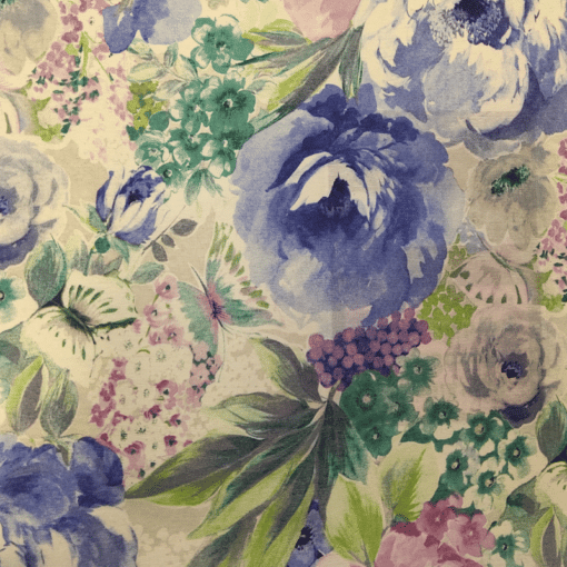 140 cm Kerni kukka Floral sininen
