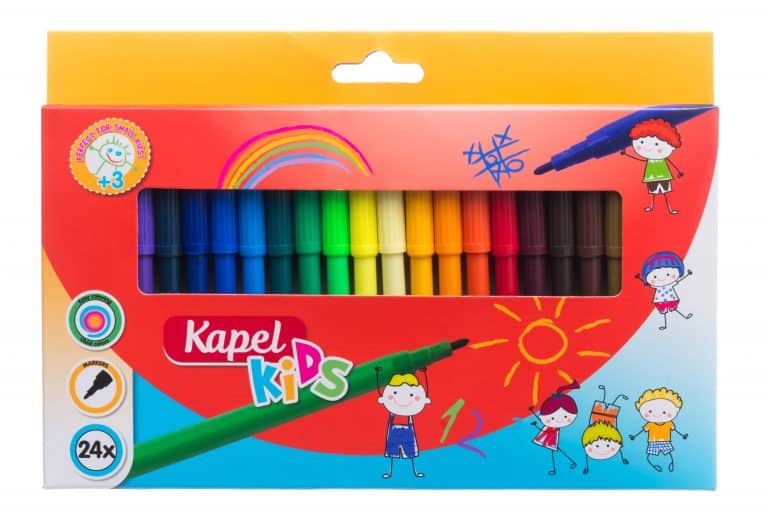 Tussikynä 24 kpl, ohut huopakynä - Image 2
