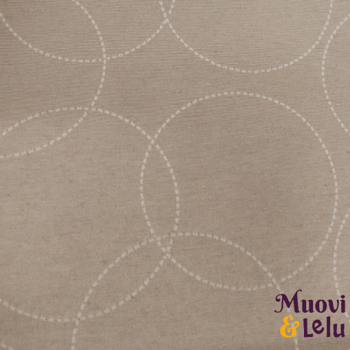 160 cm Kerni beige ympyrät