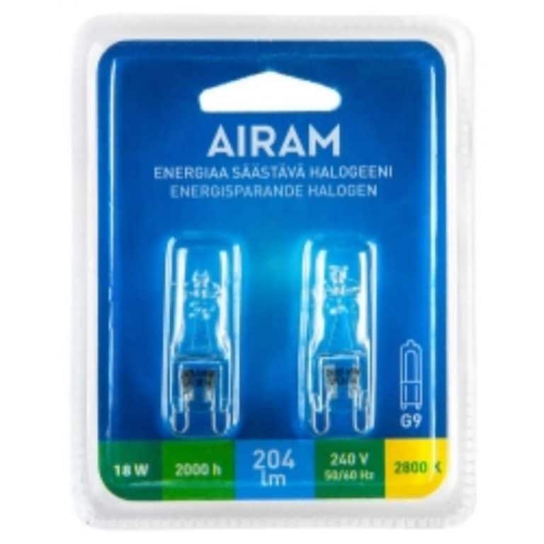 Halogen G9 28 W, 2 kpl Airam