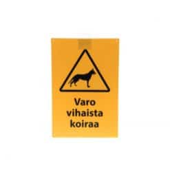 Kyltti varo vihaista koiraa