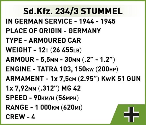 Cobi tankki Sd Kfz Stummel 2288 - Image 2