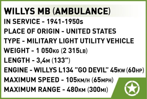 Cobi jeeppi Medical Willys MB 2295 - Image 5