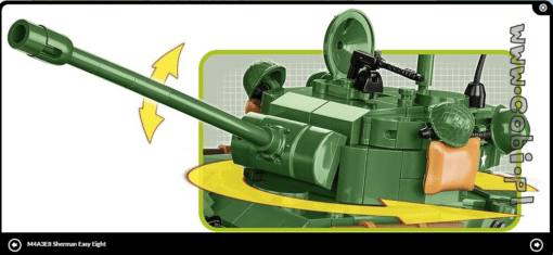 Cobi Tankki Sherman M4a3e8 Easy Eight 2533 - Image 5