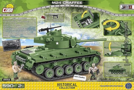 Cobi tankki M24 Chaffee 2543 - Image 9