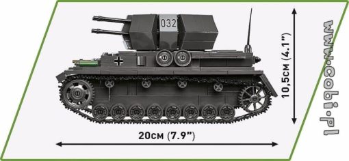 Cobi tankki Flakpanzer IV Wirbelwind - Image 14