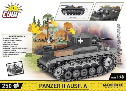 Cobi tankki Panzer II Ausf.A C2718-pienoismalli - Image 9