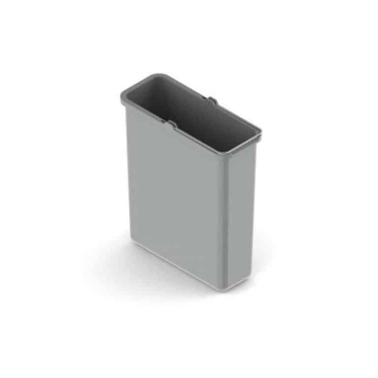 Roskasanko vaaleanharmaa 6 L kapea LM 516