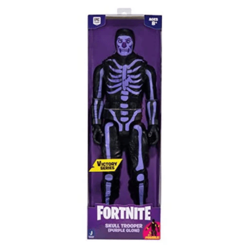 Fortnite-hahmo 30 cm Skull Trooper purple glow