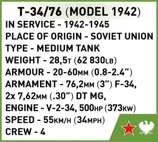Cobi tankki 1:72 t-34/76 3088 - Image 5