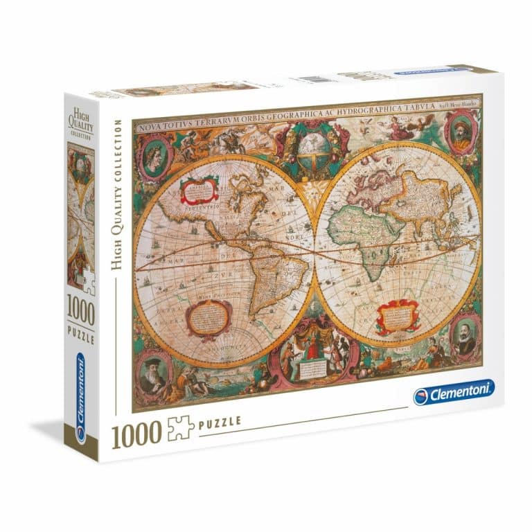 Palapeli 1000 palaa Antiikkikartta Clementoni