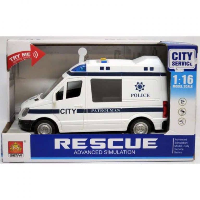 Poliisiauto 21 cm, ääni ja valo