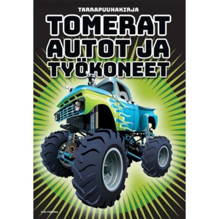 Tactic-tarrapuuhakirja, jonka kannessa on kuva monsteriautosta