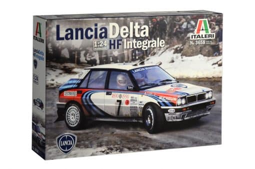 Italeri Lancia Delta HF Integrale 3658 koottava pienoismalli