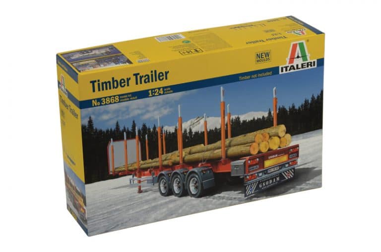 Italeri Timber Trailer 3868 koottava pienoismalli