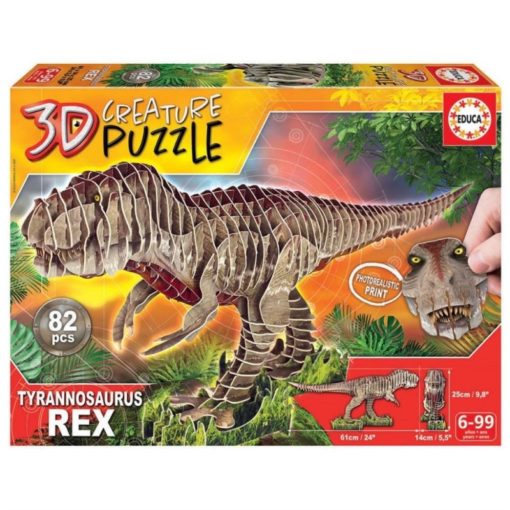 T-Rex Dino 3D palapeli 82 palaa Educa
