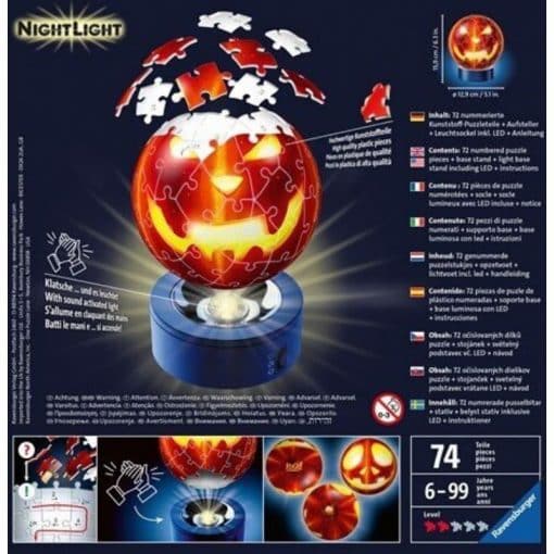 3D Palapeli kurpitsa valolla 74 osaa Ravensburger - Image 2