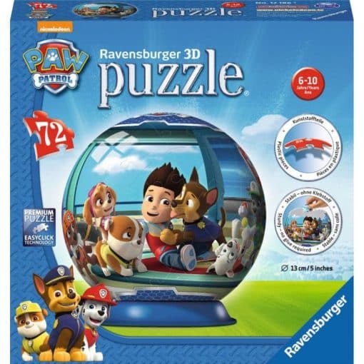 3D Palapelipallo 73 palaa Paw Patrol Ravensburger