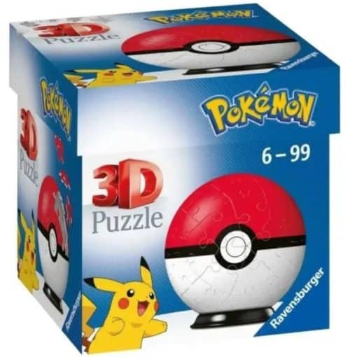 3D palapelipallo Pokemon 55 palaa mustavalkoinen Ravensburger