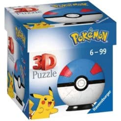 3D palapelipallo Pokemon 55 palaa sinivalkoinen Ravensburger