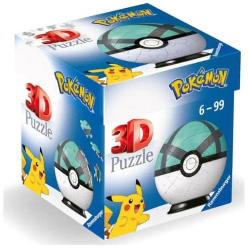 3D palapelipallo Pokemon 55 palaa valkovihreä Ravensburger