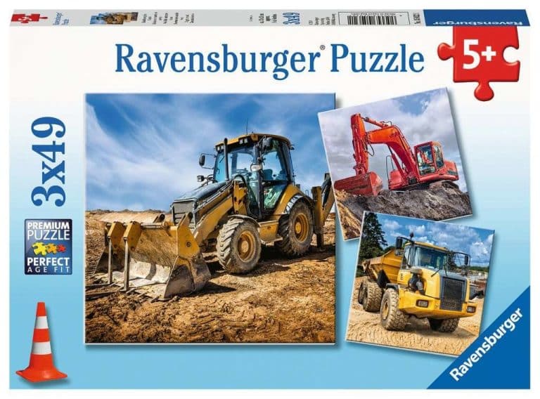 Palapeli 3 x 49 palaa työkoneet Ravensburger - Image 5