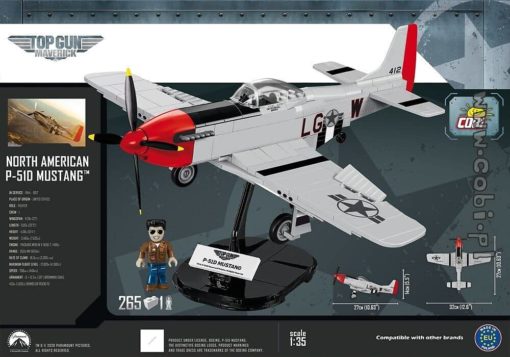 Cobi Lentokone Mustang P-510 Top Gun - Image 6