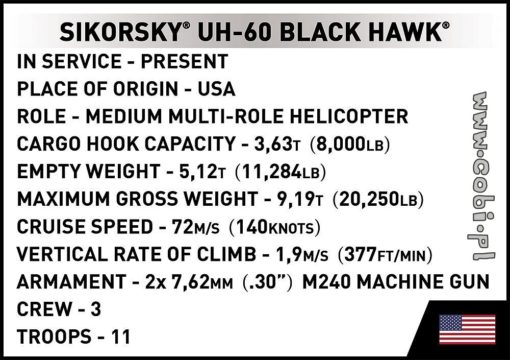 Cobi Helikopteri Sikorsky Uh-60 Black Hawk - Image 3