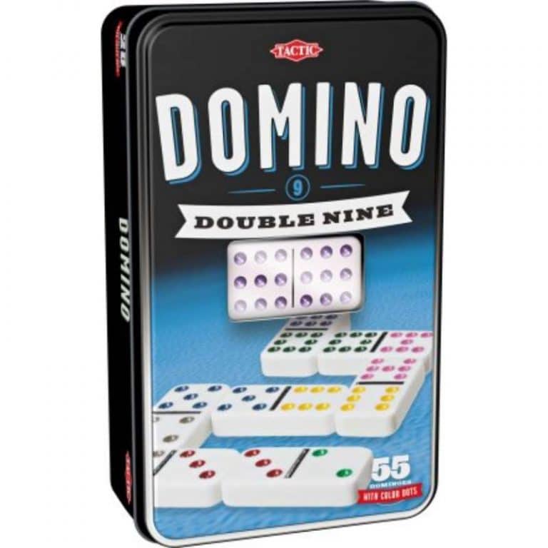 Domino Double Nine peltilaatikko - lautapeli Tactic