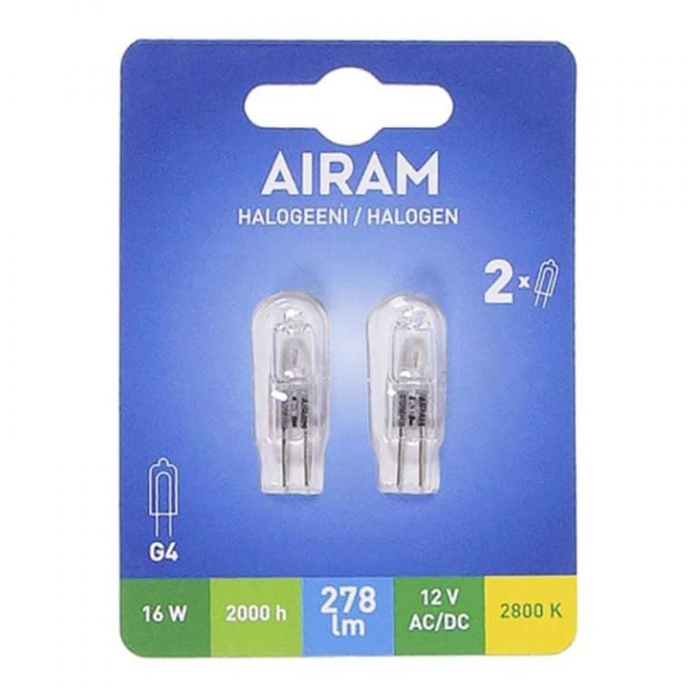 Halogen G4 16 W 12 V 2 kpl 278 L
