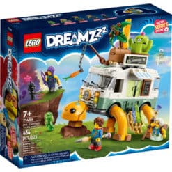 Tämä Lego Dreamzzz 71456 Rouva Castillon kilpikonna-auto, jolla yli 7-vuotiaat lapset pääsevät seikkailemaan Unimaailmaan rouva Castillon, Mateon ja Zoeyn seurassa tämän LEGO® DREAMZzz™ Rouva Castillon kilpikonna-auto (71456) rakennussarjan parissa.