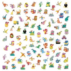 Tarra dinosaurus 100kpl Janod