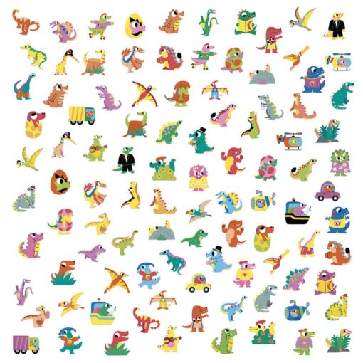 Tarra dinosaurus 100kpl Janod