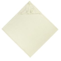 Alternative view of Vauvapyyhe hupulla 80x80 cm – vaaleanvihreä 4Living 100 % puuvillaa