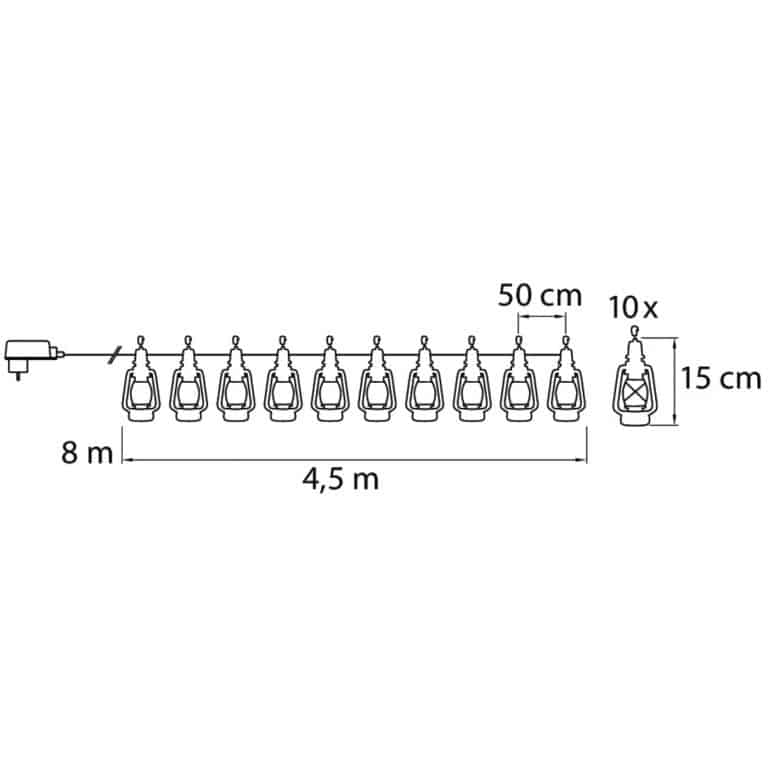 Led Tallilyhty 10 kpl 15 cm Ip44 Airam - Image 4