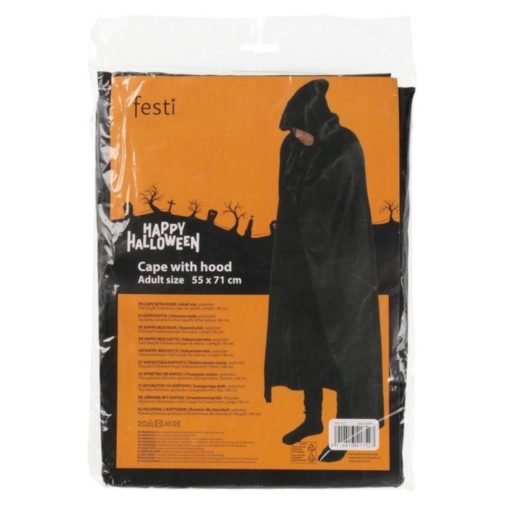 Aikuisten naamiaisasu huppuviitta