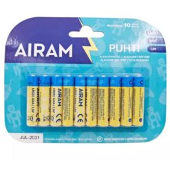 Paristo AAA alkali 10 kpl LR03 1,5V yleisparisto Airam