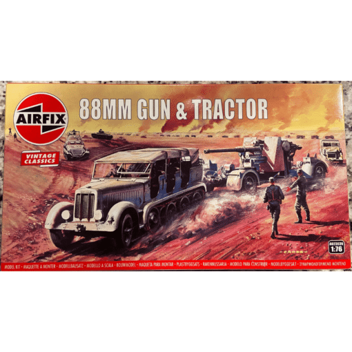 Airfix 88MM Gun & Tractor 1:76 A02303V koottava pienoismalli