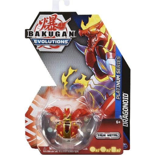 Bakugan Evolutions Dragonoid metal puna-kulta