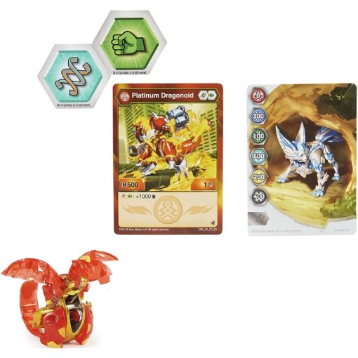 Bakugan Evolutions Dragonoid metal puna-kulta - Image 2