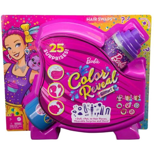 Barbie Color Reveal Hair 25 yllätystä fuksia