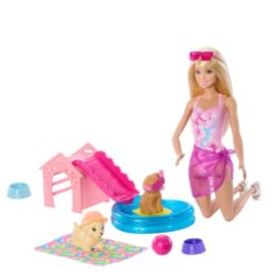 Barbie & Koirat uima-allas leikkisetti