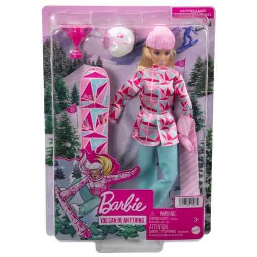Lumilautailija Barbie nukke