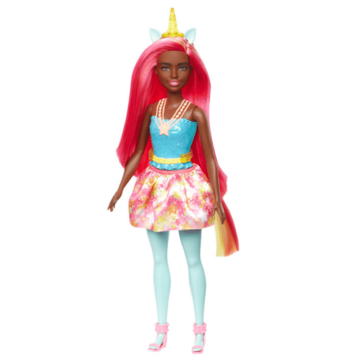 Barbie Unicorn Nukke Keltainen Sarvi