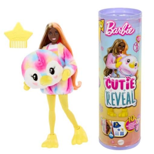 Barbie cutie reveal pingviini color dreams