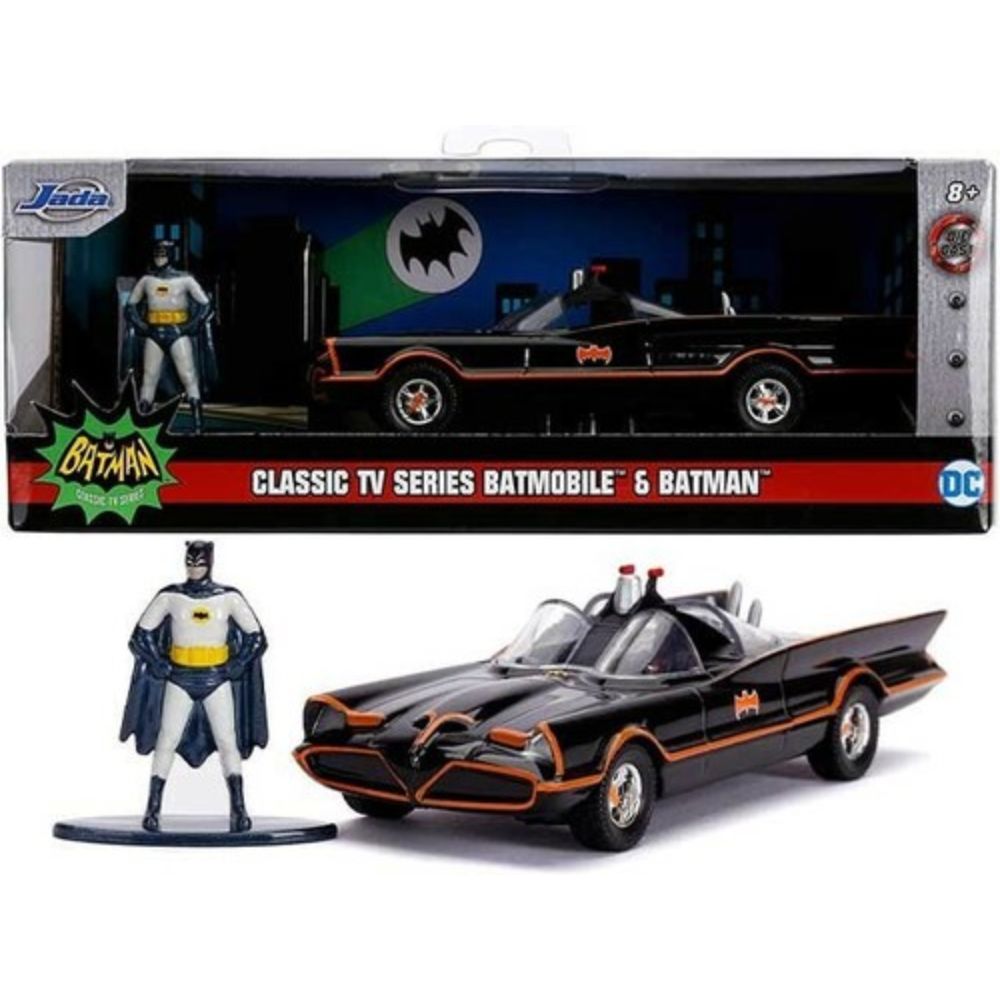Batman 1966 Classic Batmobile 1:32 – Metalliauto hahmolla Jada Toys
